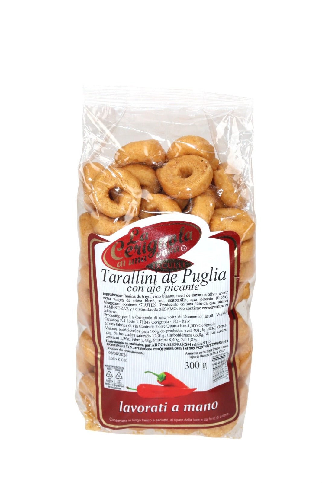 LA CERIGNOLA TARALLI AJIES PICANTE 300 GRS