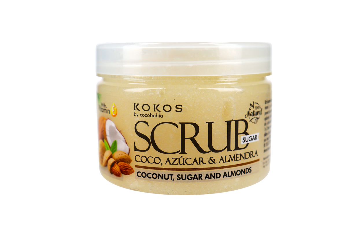 COCO BAHIA SCRUB AZUCAR, COCO Y ALMENDRA 8 OZ