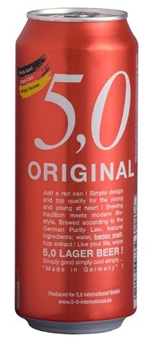 5,0 ORIGINAL CERVEZA LAGER LATA 500 ML - SUPERMIX