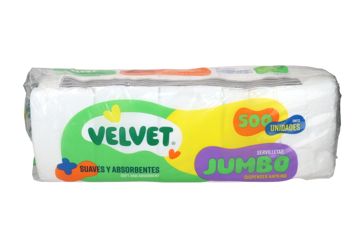 VELVET SERVILLETAS DISPENSER 1 HOJA, 500/1