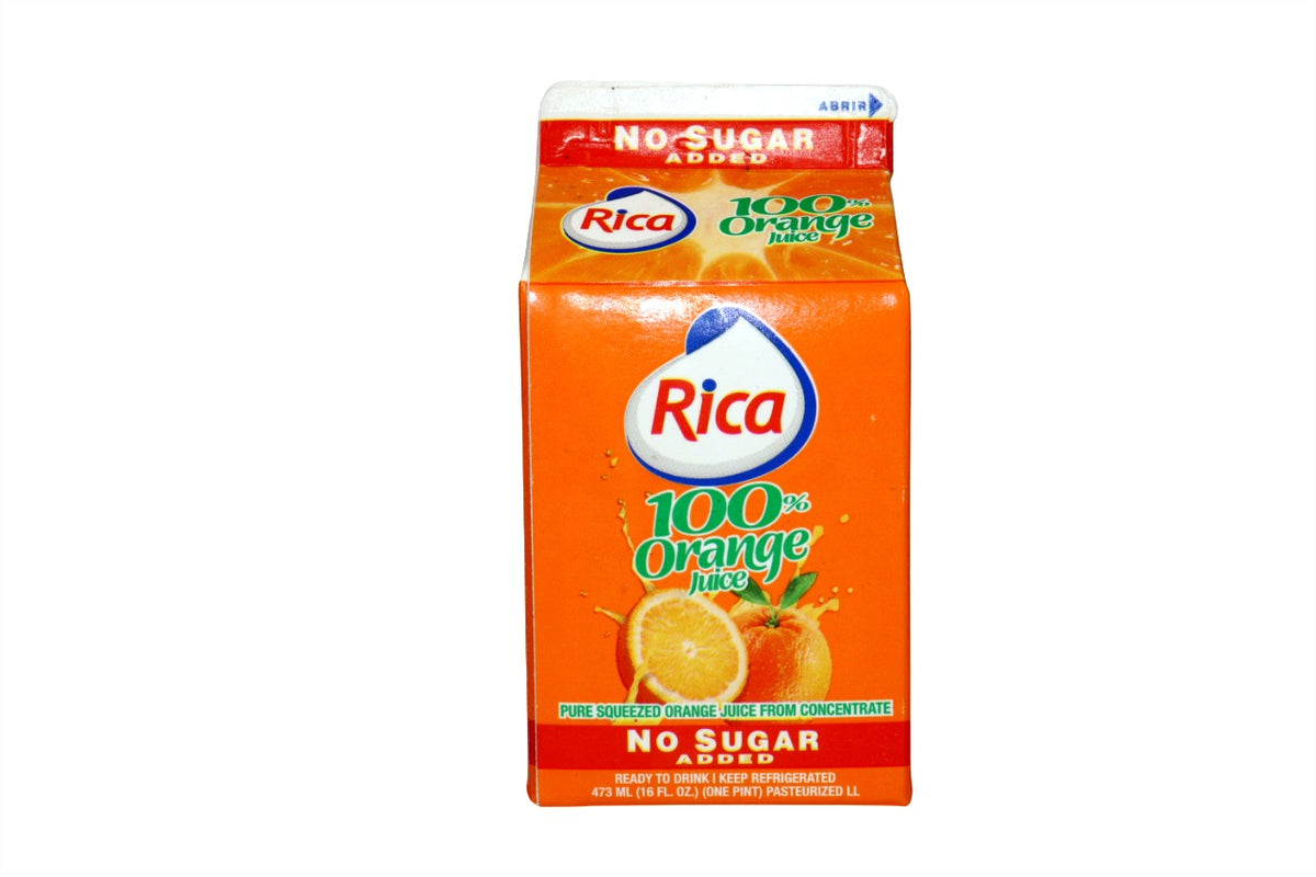 RICA JUGO NARANJA 100% S/A 16 OZ