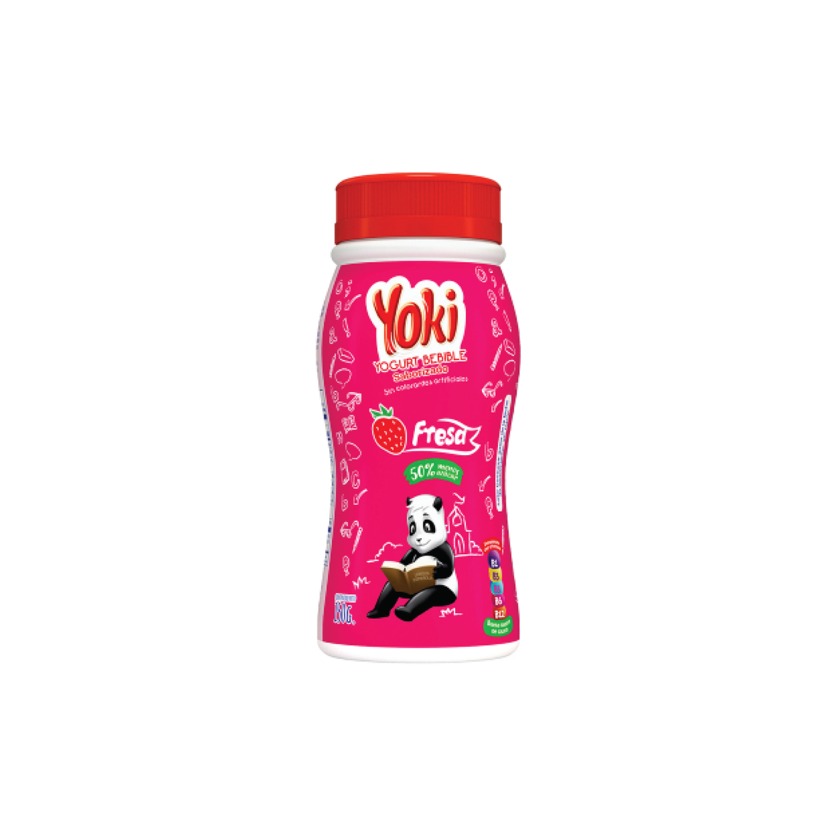 YOKI YOGURT BEBIBLE DE FRESA 5 OZ
