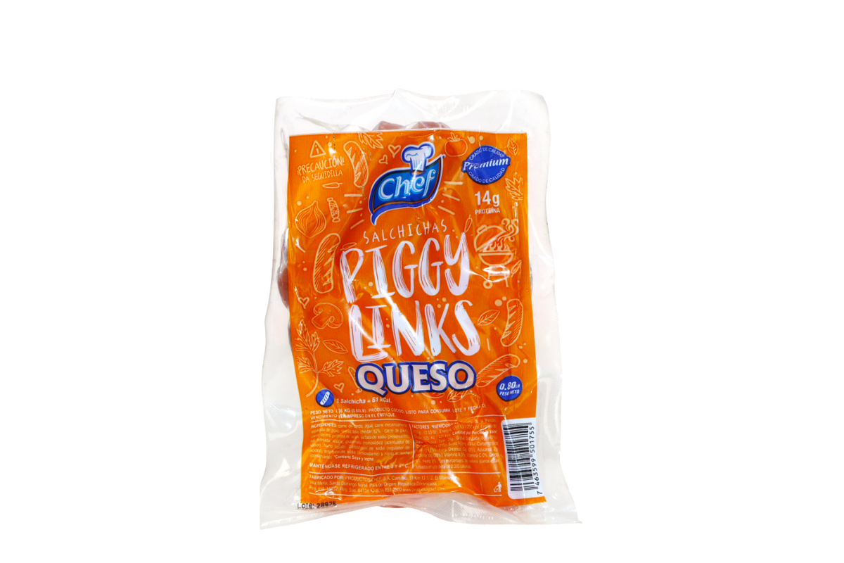CHEF SALCHICHAS PIGGY LINKS XL 1.15 LB