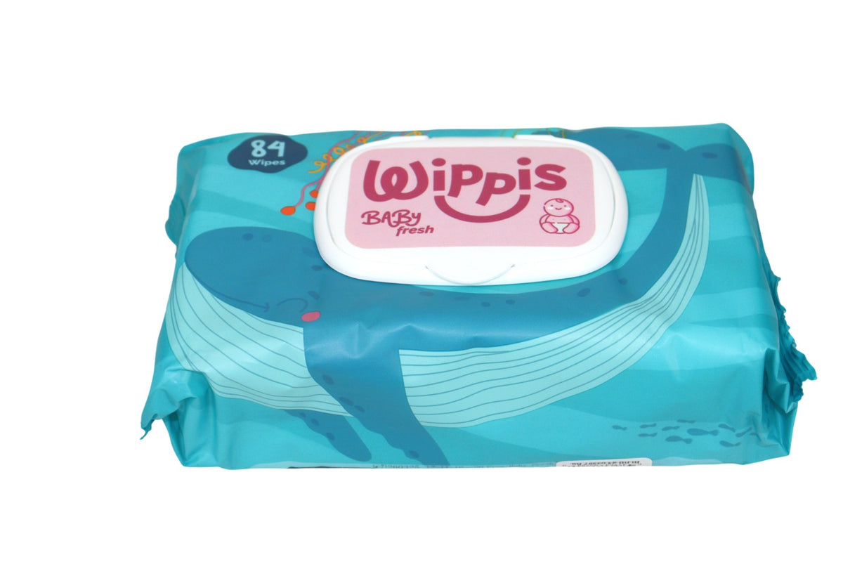 WIPPIS TUALLITAS HUMEDAS BABY FRESH 84 PIEZA