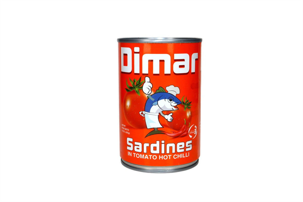 DIMAR SARDINAS TALL EN TOMATE PICANTE 425 GR (15OZ)