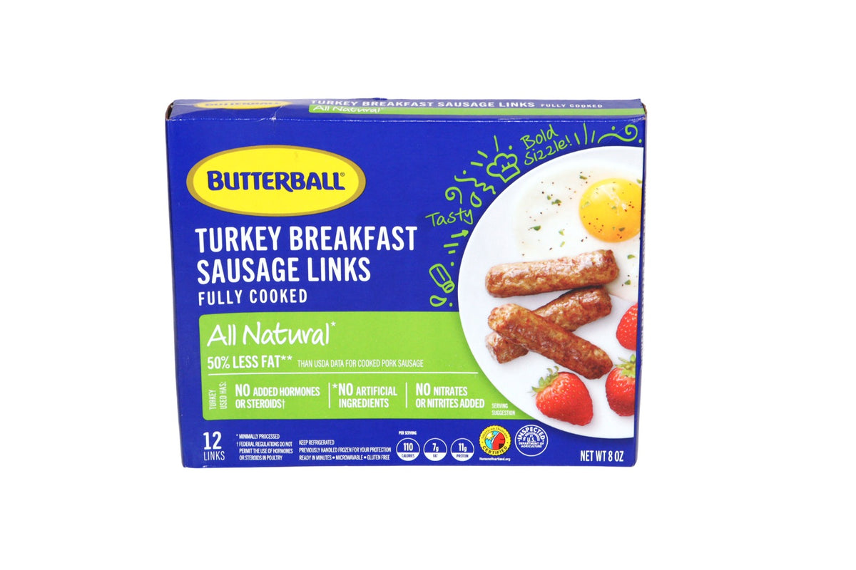BUTTERBALL SALCHICHA DESAYUNO PAVO 0.5 LB