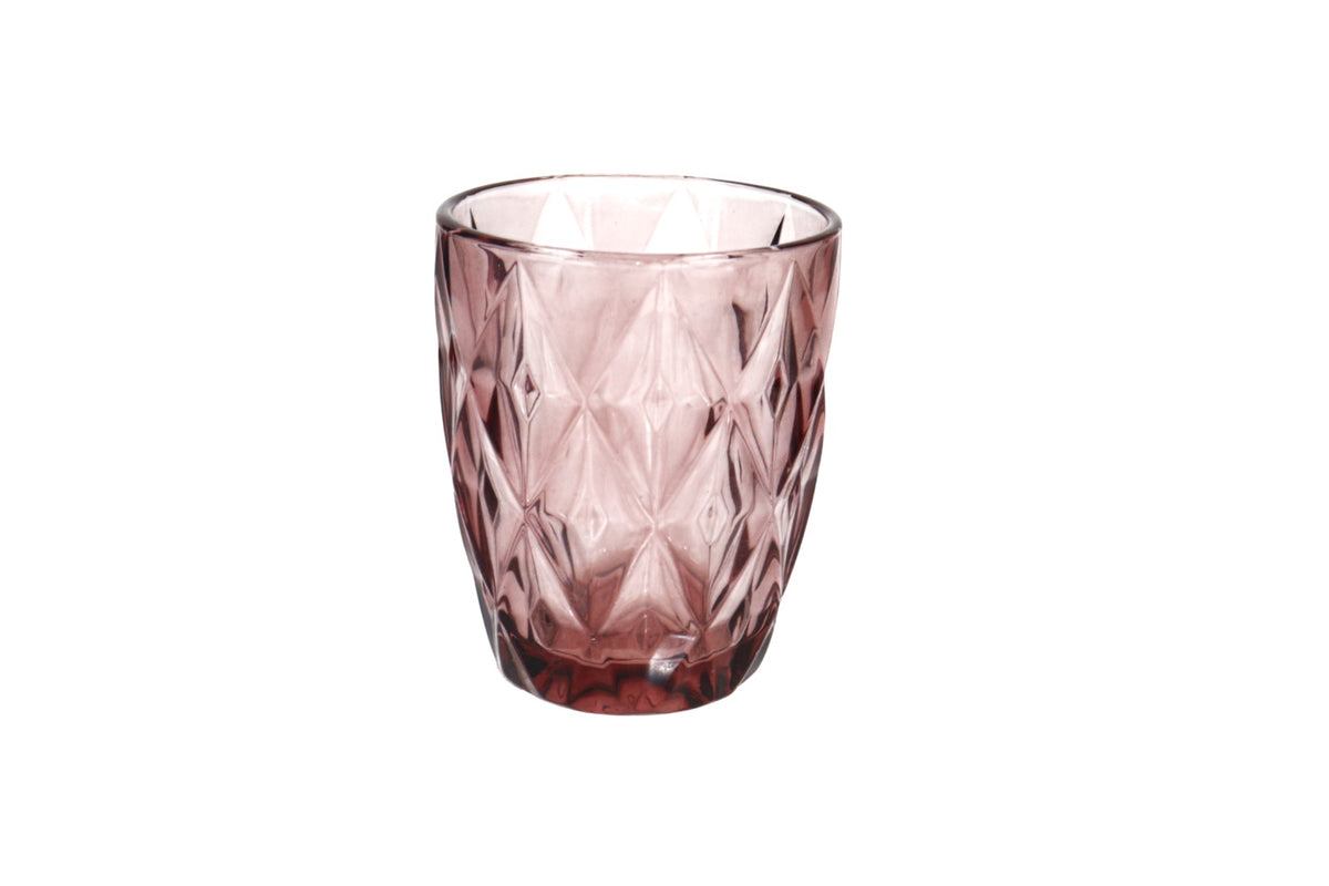 VASO CRISTAL ROSADO T8 X B5.3 72 UN