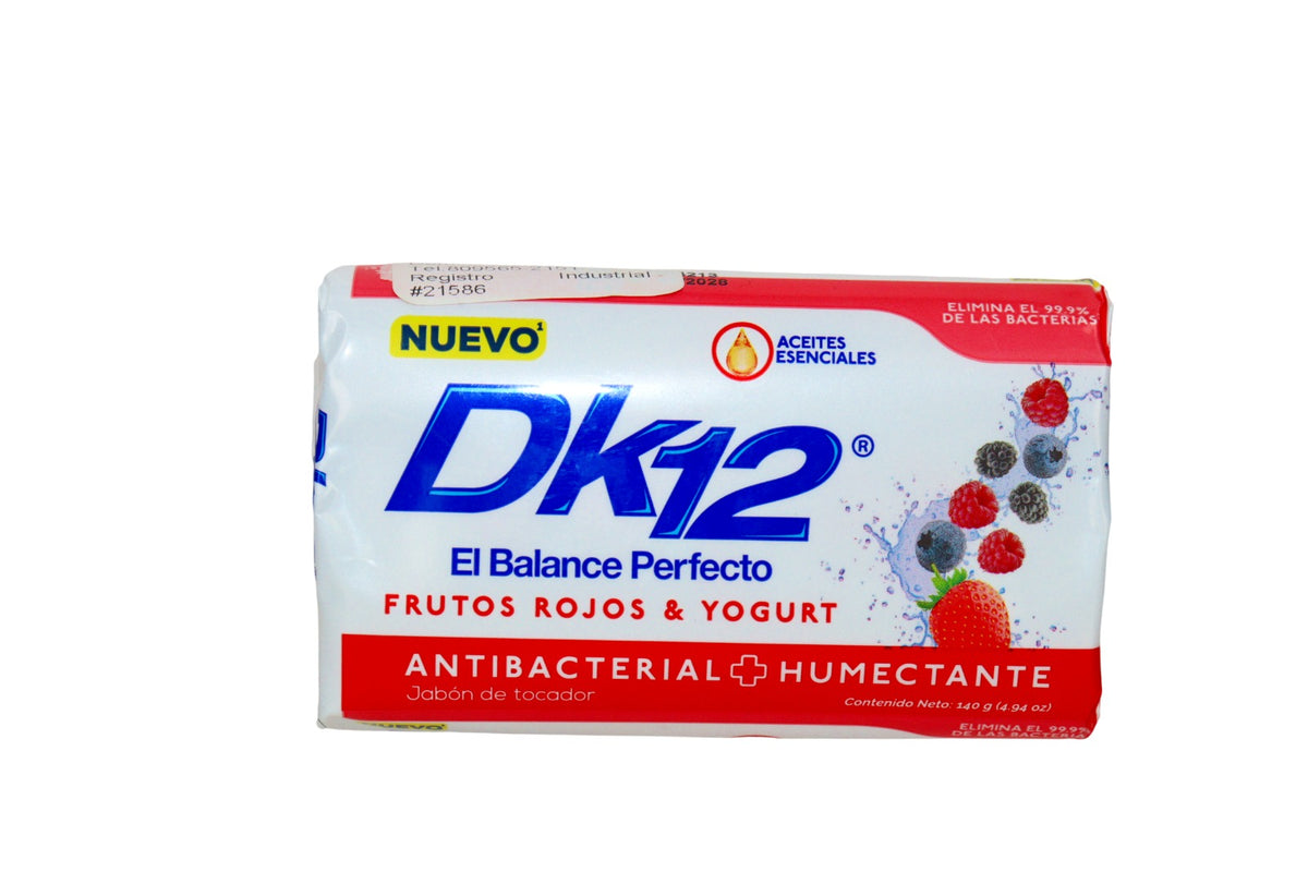 DK 12 JABON FRUTOS ROJOS 140 GR