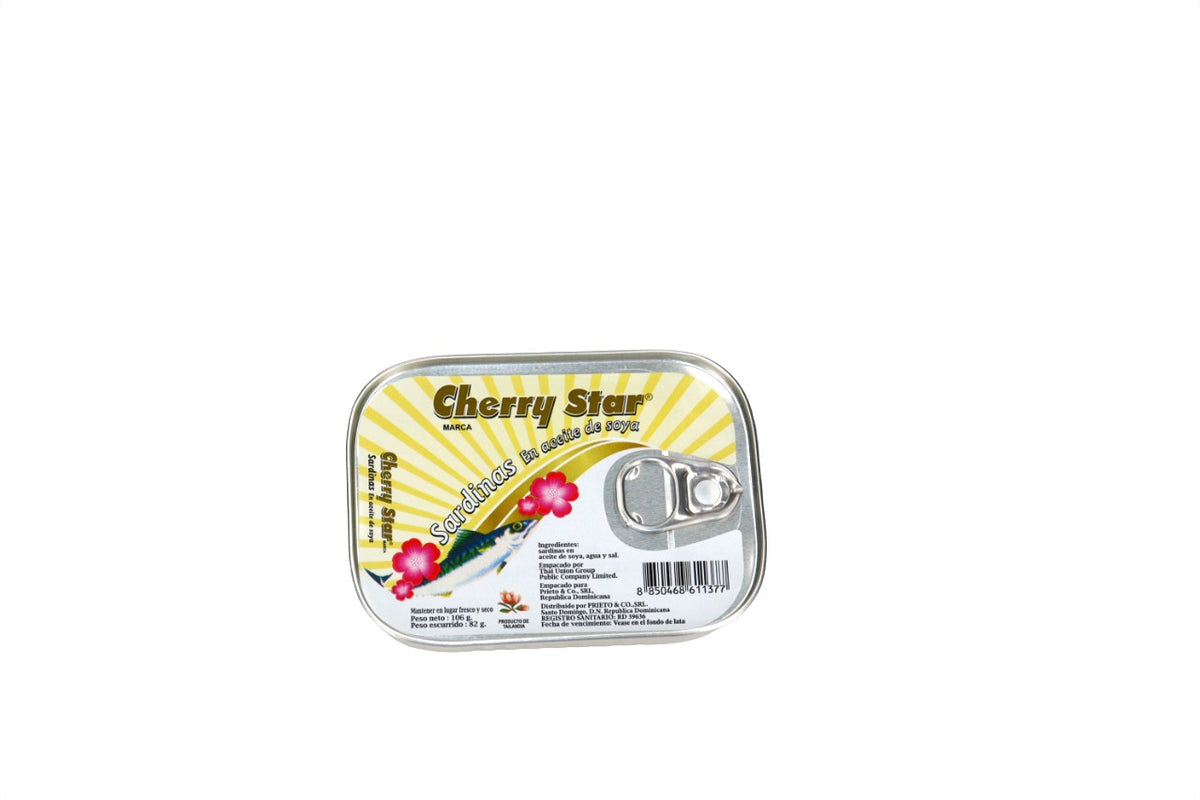 CHERRY STAR SARDINA EN ACEITE DE SOYA 106 GR