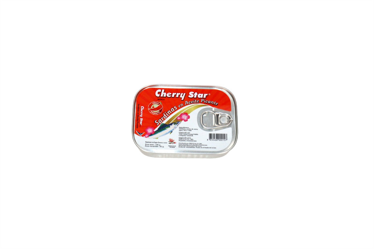 CHERRY STAR SARDINA EN ACEITE PICANTE 106 GR