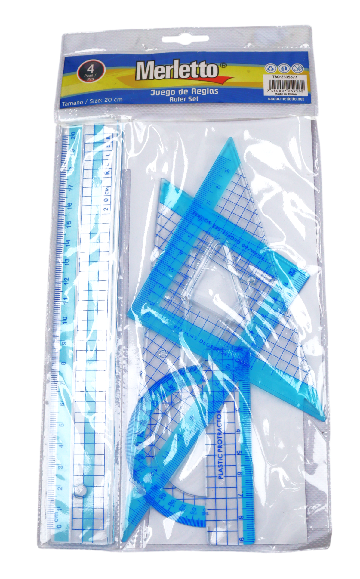 JUEGO 4 REGLAS 20CM