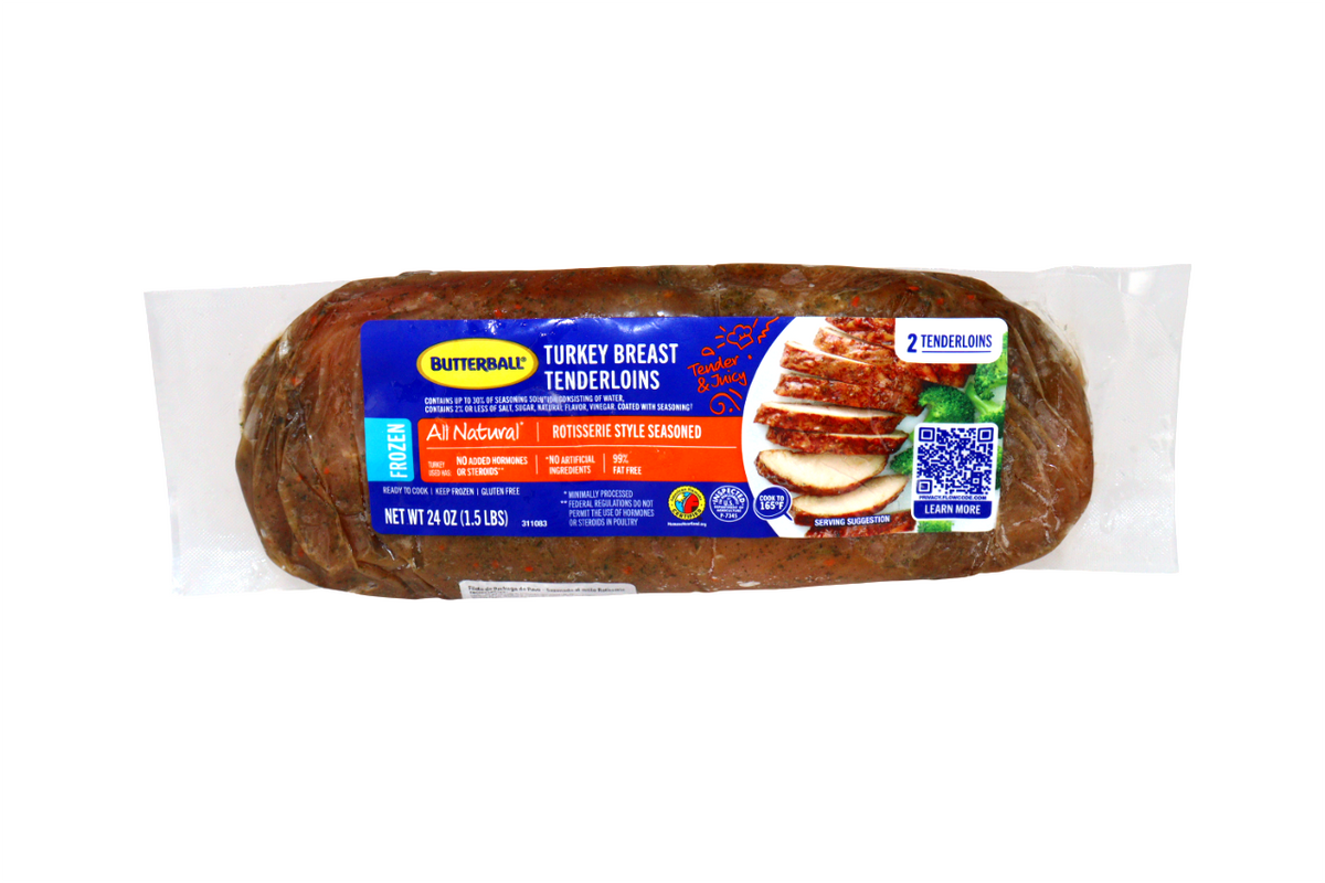 BUTTERBALL TURKEY TENDERLOINS ALL NATURAL 24 OZ