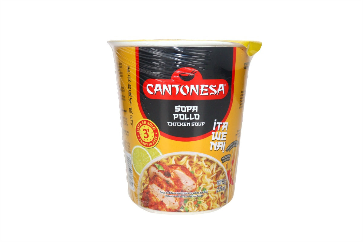 CANTONESA SOPA SABOR POLLO 65 GR VASO
