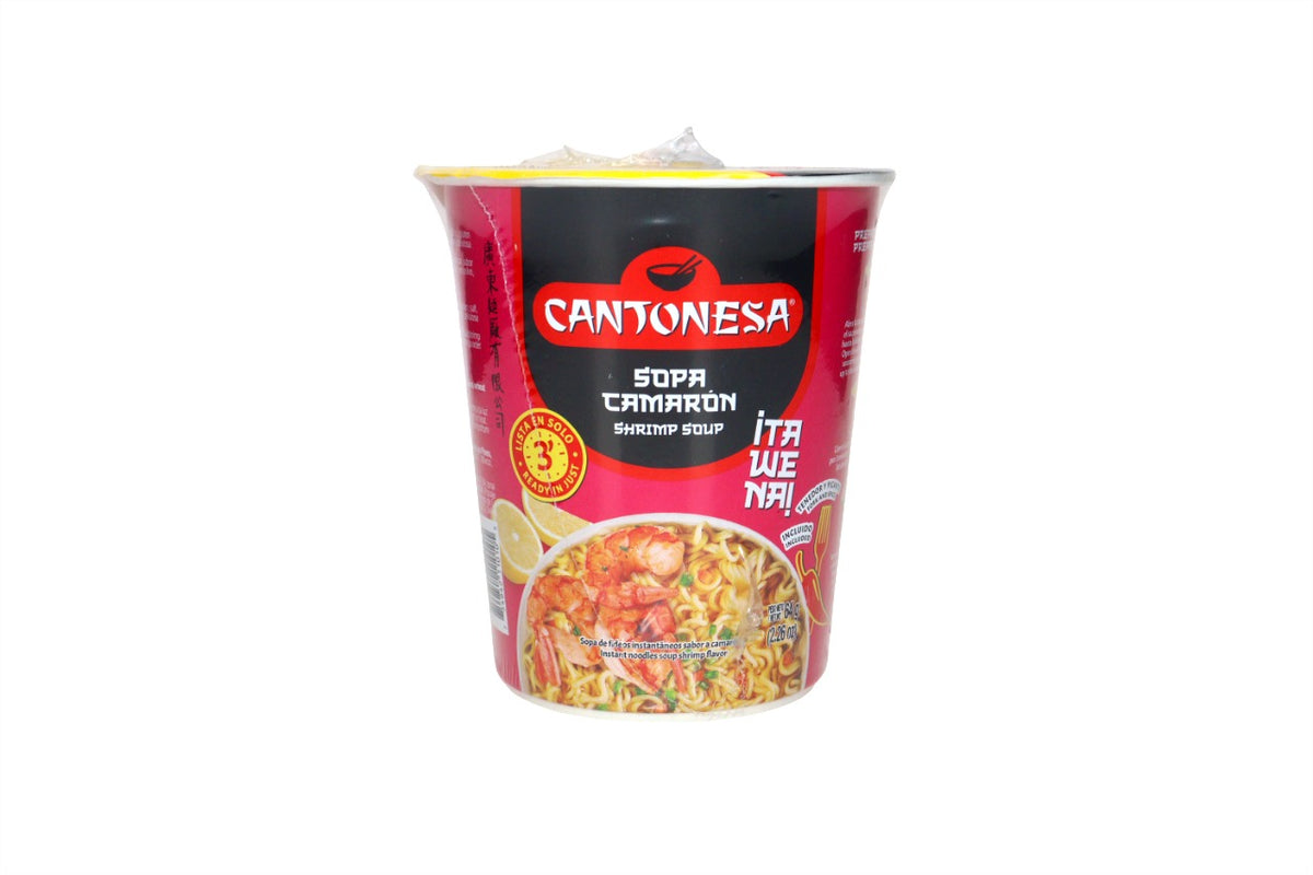 CANTONESA SOPA SABOR CAMARON 65 GR VASO
