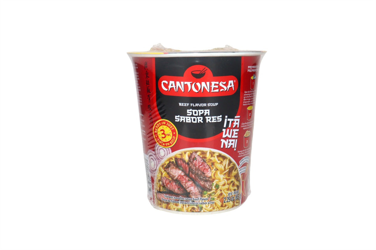 CANTONESA SOPA SABOR RES 65 GR VASO