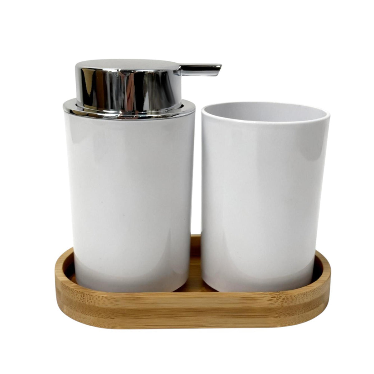 DISPENSADOR D/BAÃ‘O3PZ 21X12X15CM