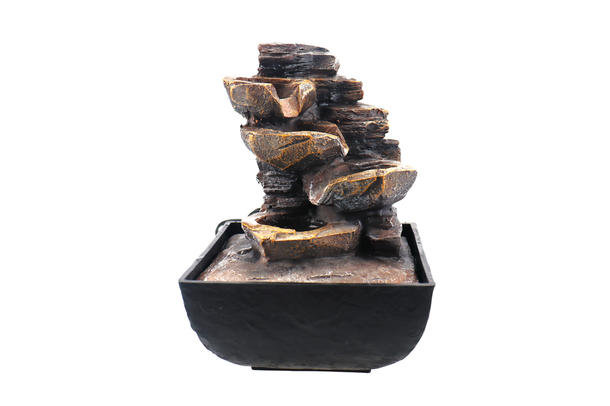 FUENTE C/LUZ   C/LUZ 110V 13.3X13.3X18.8CM