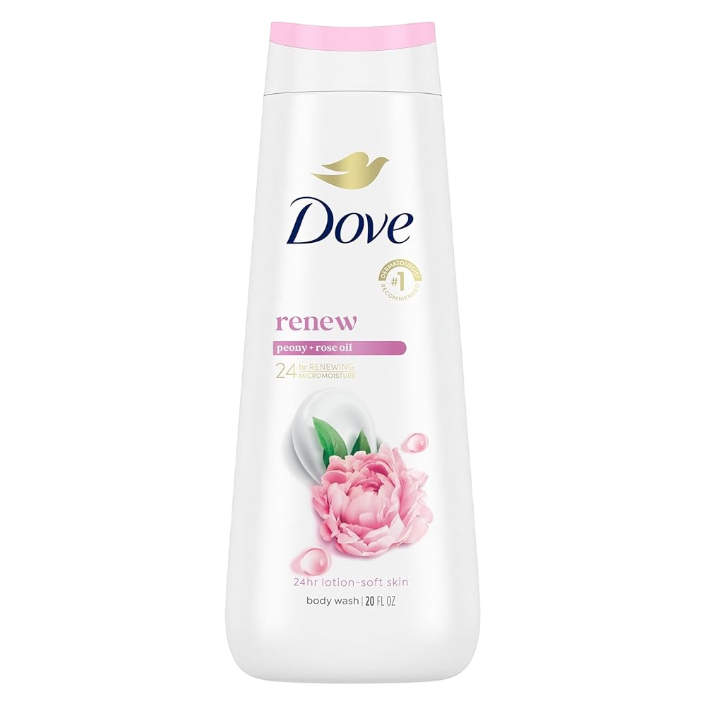 DOVE BODY WASH RENEW PEONY+ROSE OIL 20 OZ