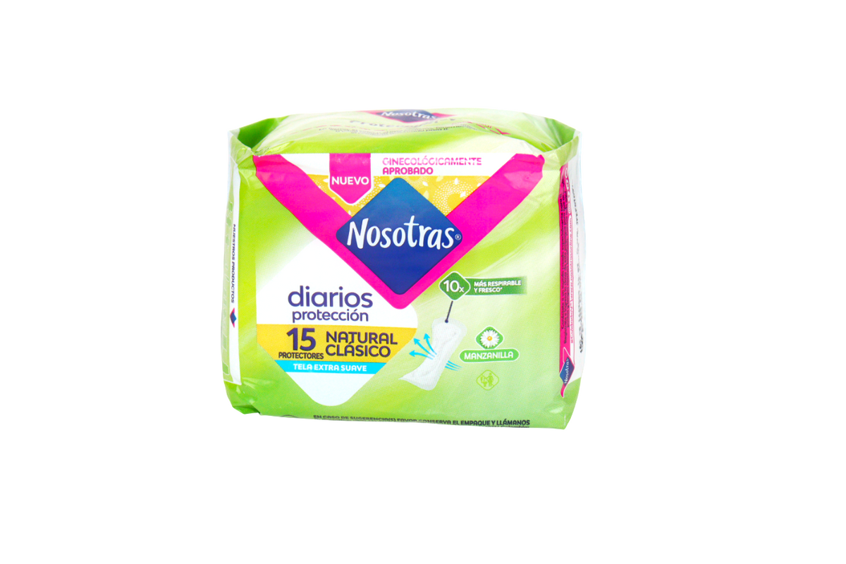 NOSOTRAS PROTECTOR DIARIO NATURAL CLASICO 15 UND