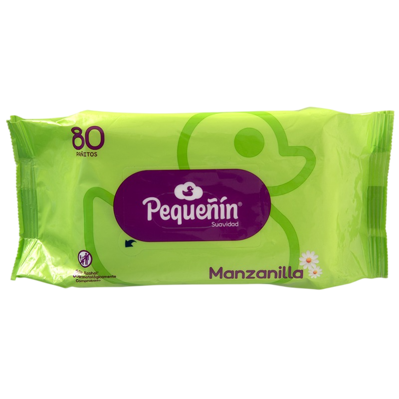 PEQUENIN TOALLITAS HUMEDAS MANZANILLA 80 UND