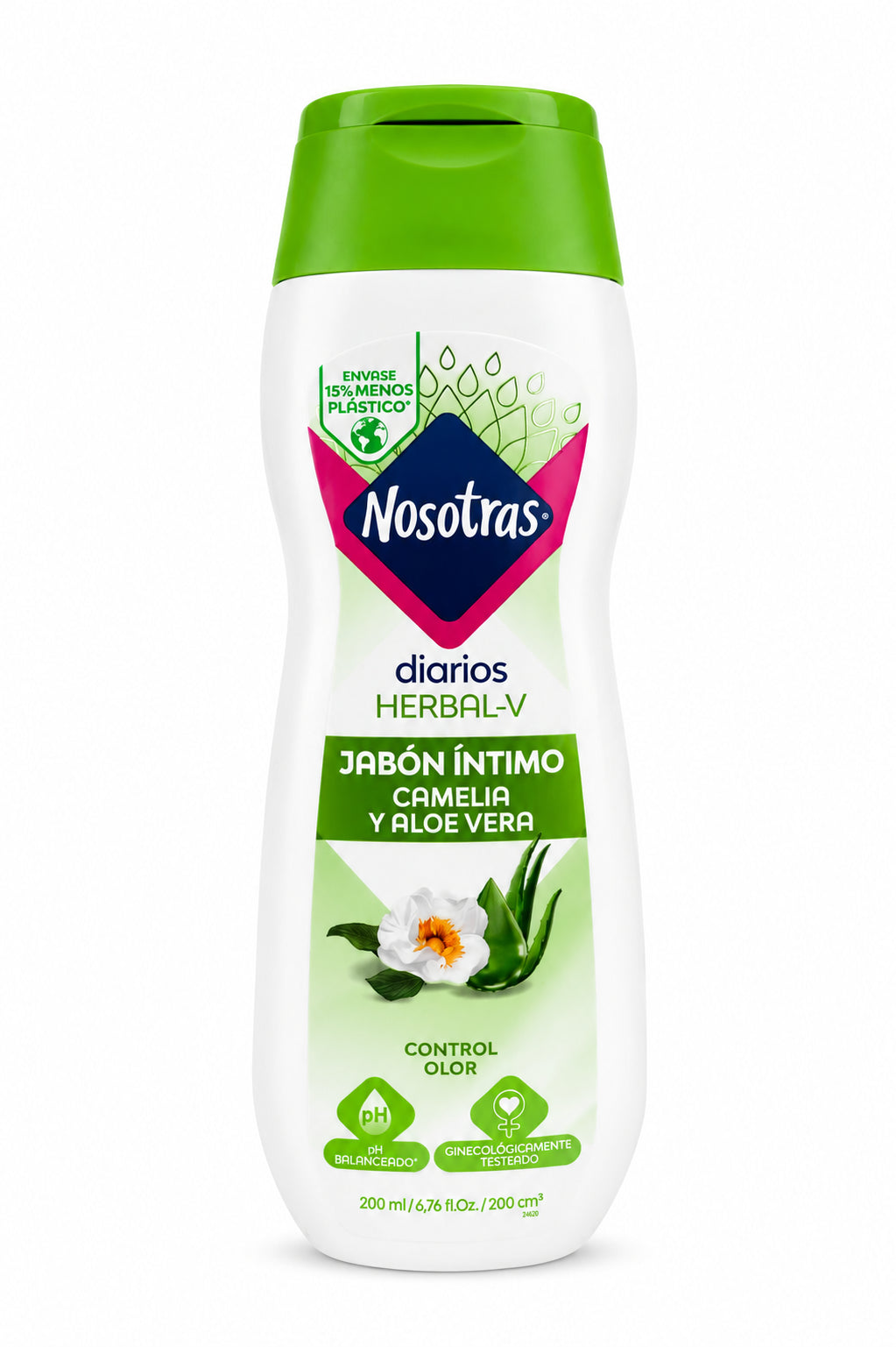 NOSOTRAS JABON INTIMO HERBAL-V CAMELIA Y ALOE VERA 200 ML