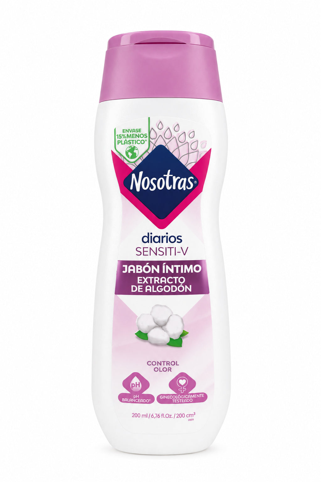 NOSOTRAS JABON INTIMO SENSITI-V EXTRATO DE ALGODON 200 ML