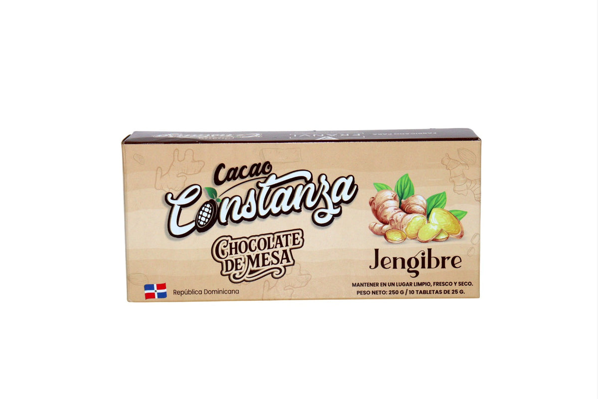 CACAO CONSTANZA CHOCOLATE DE MESA C/ JENGIBRE 250 GR