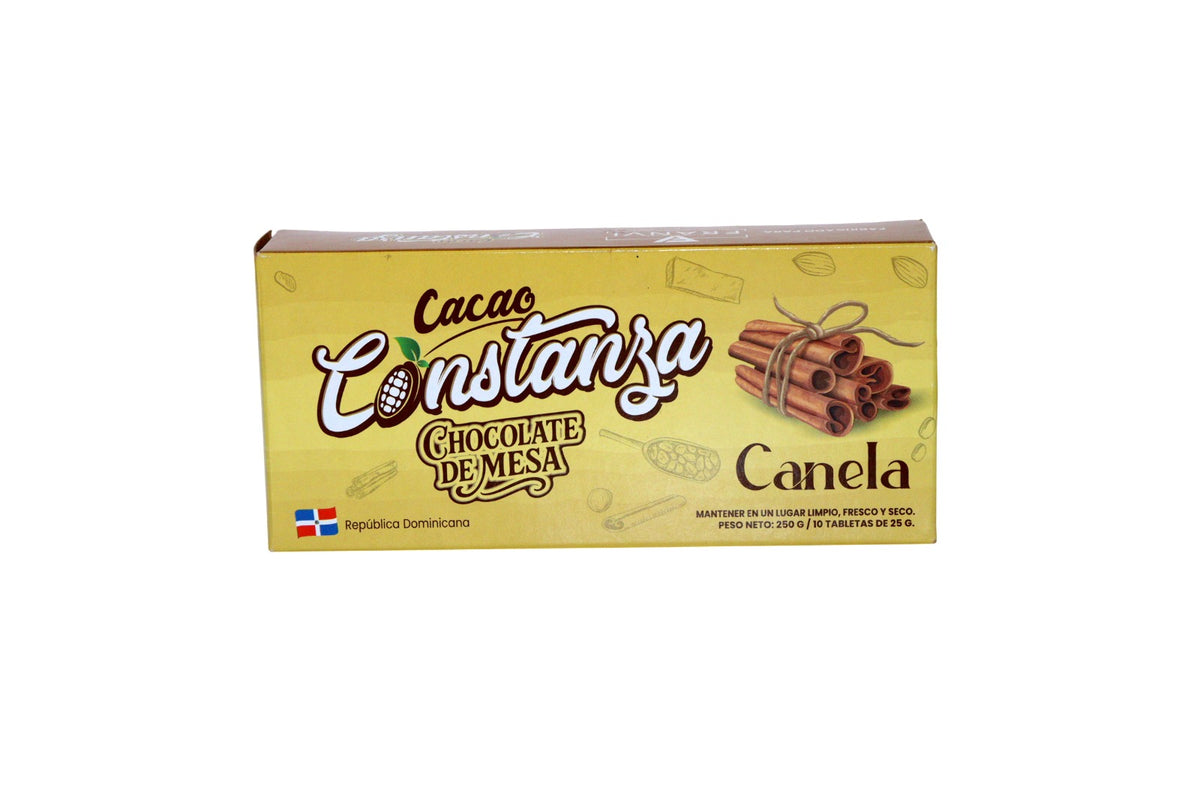 CACAO CONSTANZA CHOCOLATE DE MESA C/ CANELA 250 GR