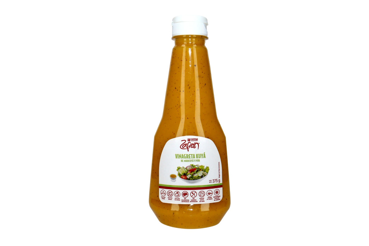 ZAFRAN VINAGRETA DE MARACUYA Y PIÑA 375 GRS