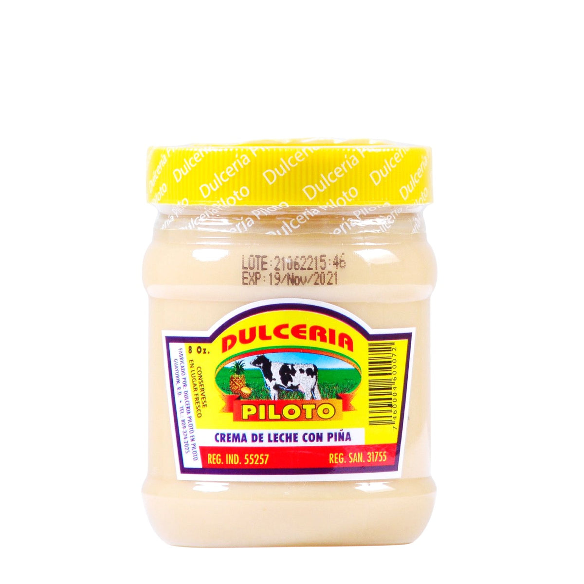 PILOTO DULCE CREMA LECHE CON  PIÑA 8 OZ