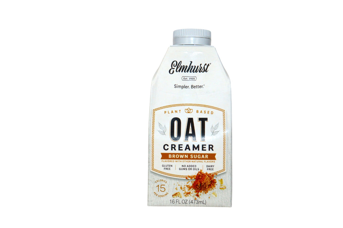 ELMHURST OAT CREAMER BROWN SUGAR 16 OZ