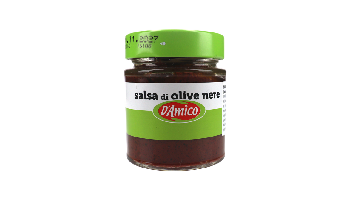 D'AMICO SALSA DE ACEITUNAS NEGRAS 130 GR