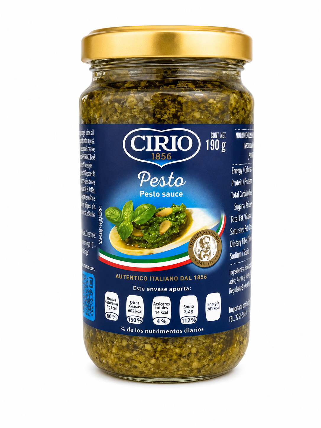 CIRIO SALSA PARA PASTA PESTO 190 GRS