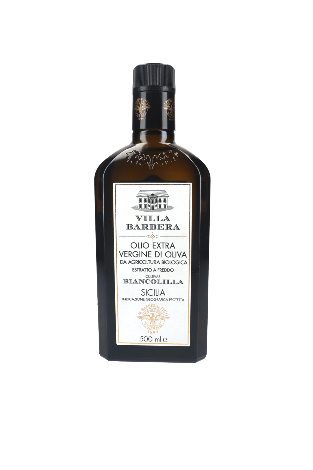 VILLA BARBERA ACEITE DE OLIVA EXTRA VIRGEN BIO BIANCOLILLA 500 ML