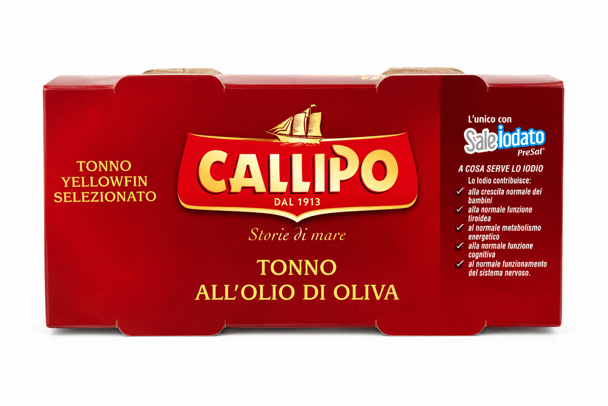 CALLIPO ATUN EN ACEITE DE OLIVA 2PACK 160 GR