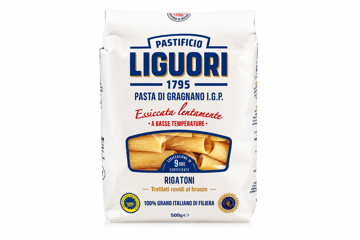 LIGUORI PASTA RIGATONI E 1/2 RIGATONI 500 GR