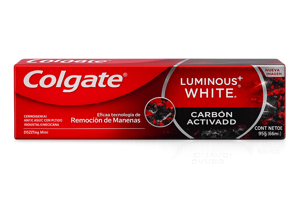 COLGATE CREMA DENTAL LUMINOUS WHITE CARBON ACTIVADO 66 ML