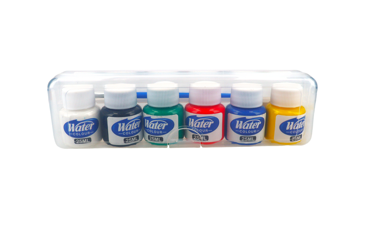 ACUARELAS, agua, 6 colores, 25ml, 20.5*6*3.5cm 72/1