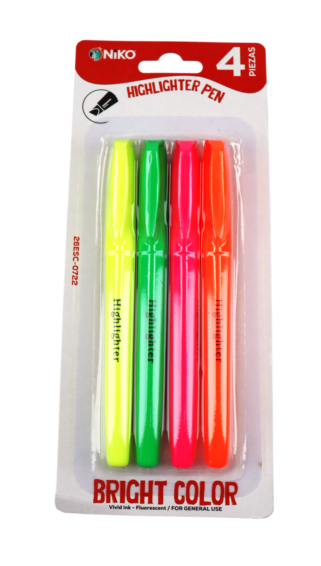 RESALTADOR, 11.5CM, 4pcs, colores surtidos 360/1