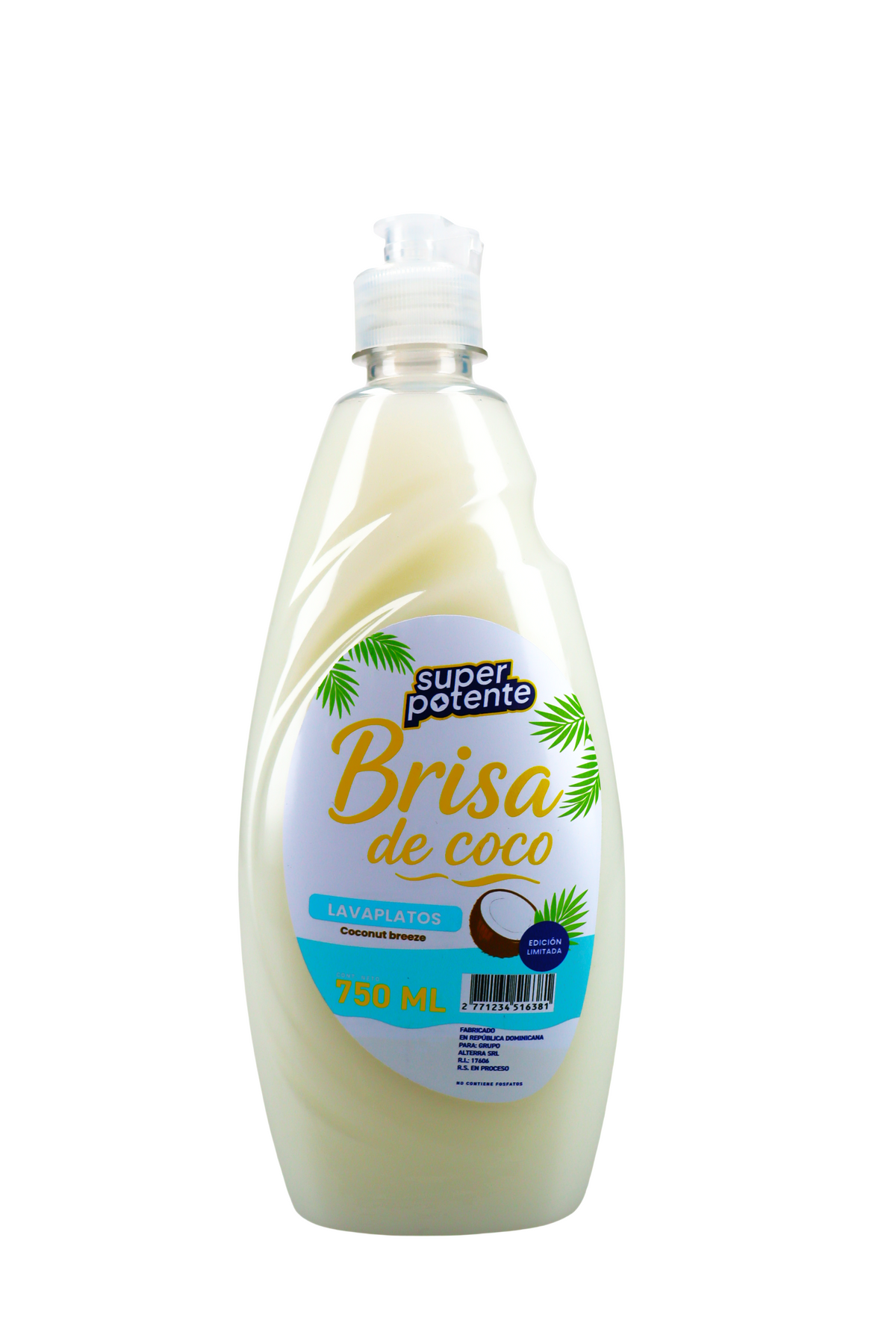 SUPERPOTENTE LAVAPLATOS BRISA DE COCO 750ML
