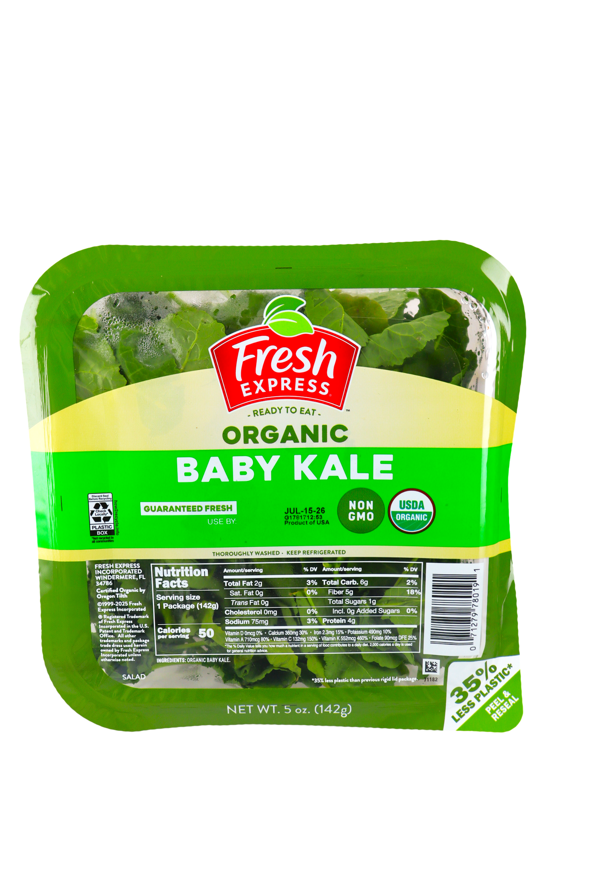 SALAD FE ORG BABY KALE 6/5 OZ