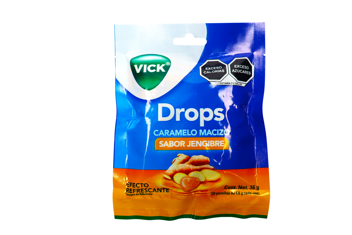 VICK DROPS  JENGIBRE 20 PASTILLAS DE 1.8 G