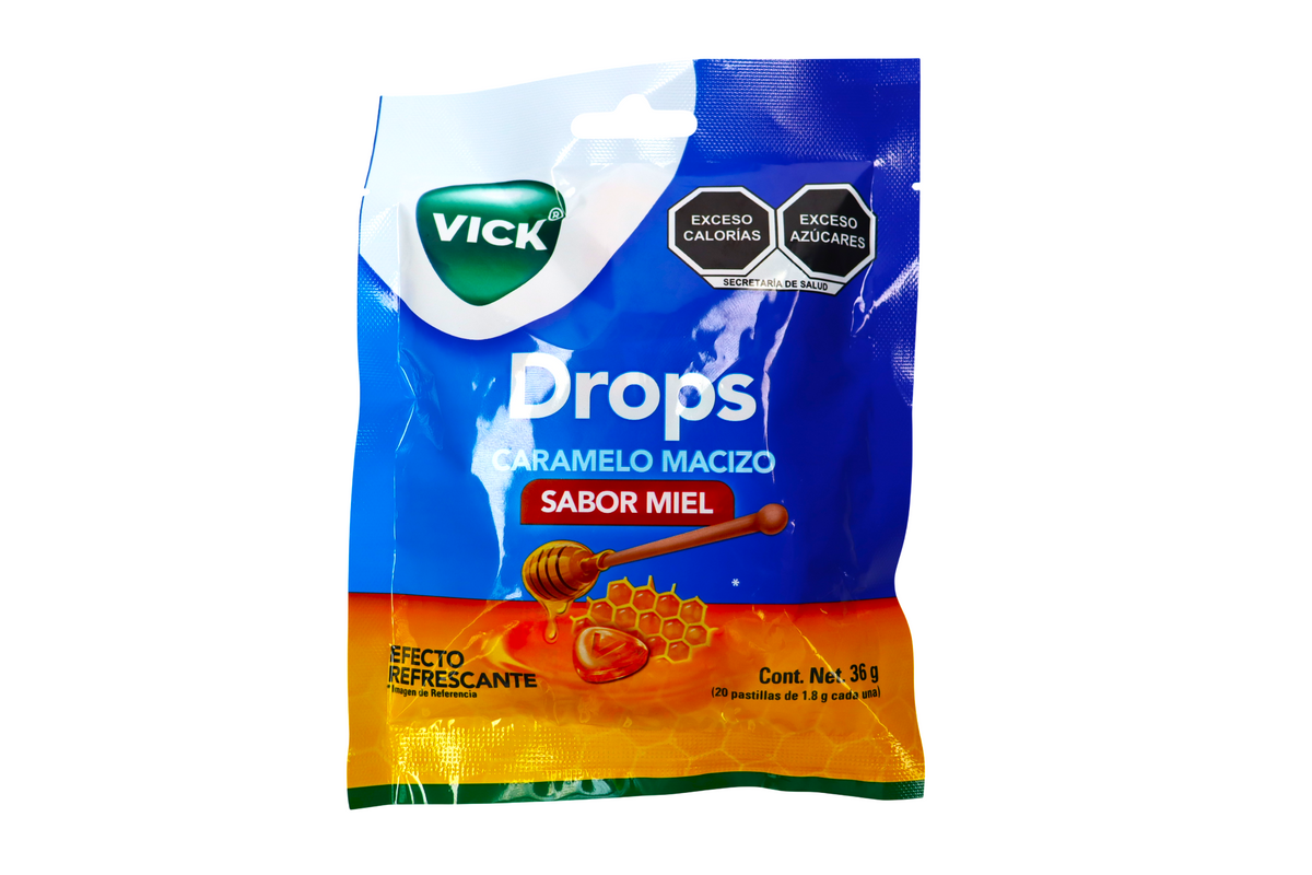 VICK DROPS MIEL 20 PASTILLAS DE 1.8 G