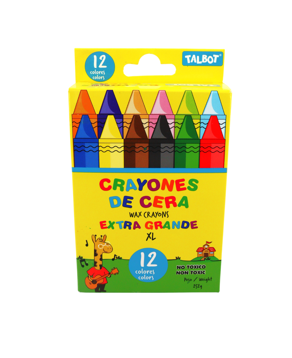 "CRAYONES DE CERA JUMBO XXL 12/1
"