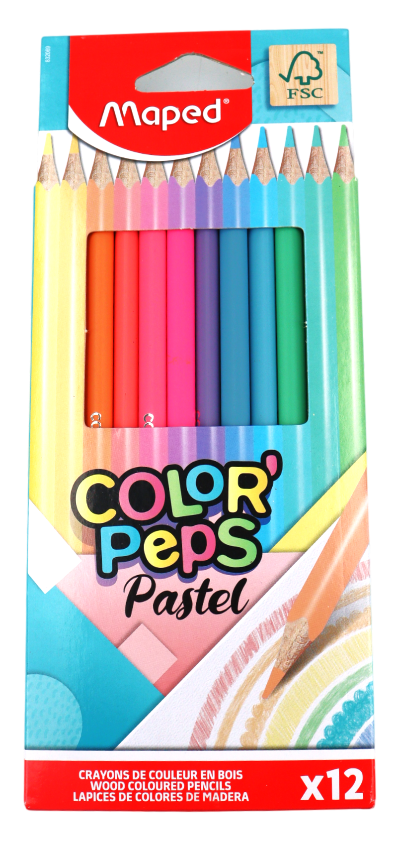 JUEGO LAPICES DE COLORES PASTEL 12/1 BLISER