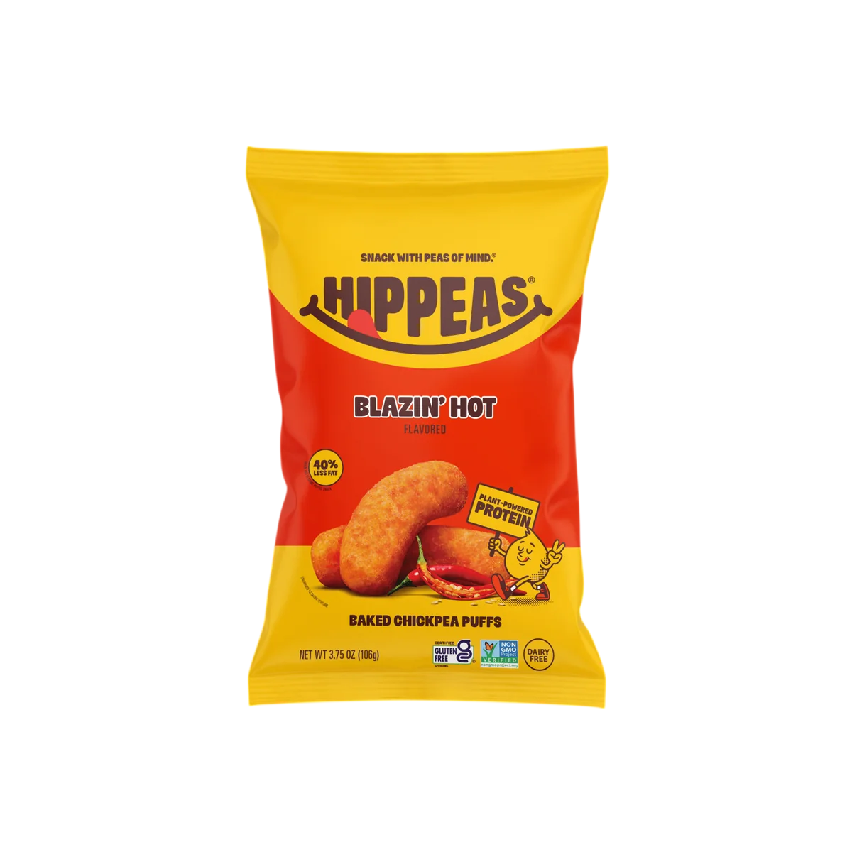 HIPPEAS CHICKPEA PUFFS SABOR PICANTE HOT 3.75 OZ