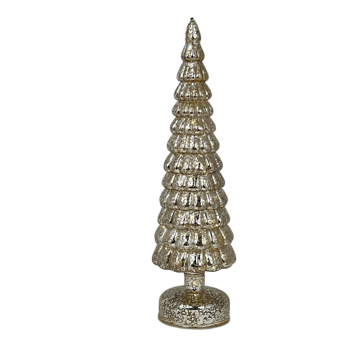 ARBOL DE VIDRIO CON LUZ 37CM