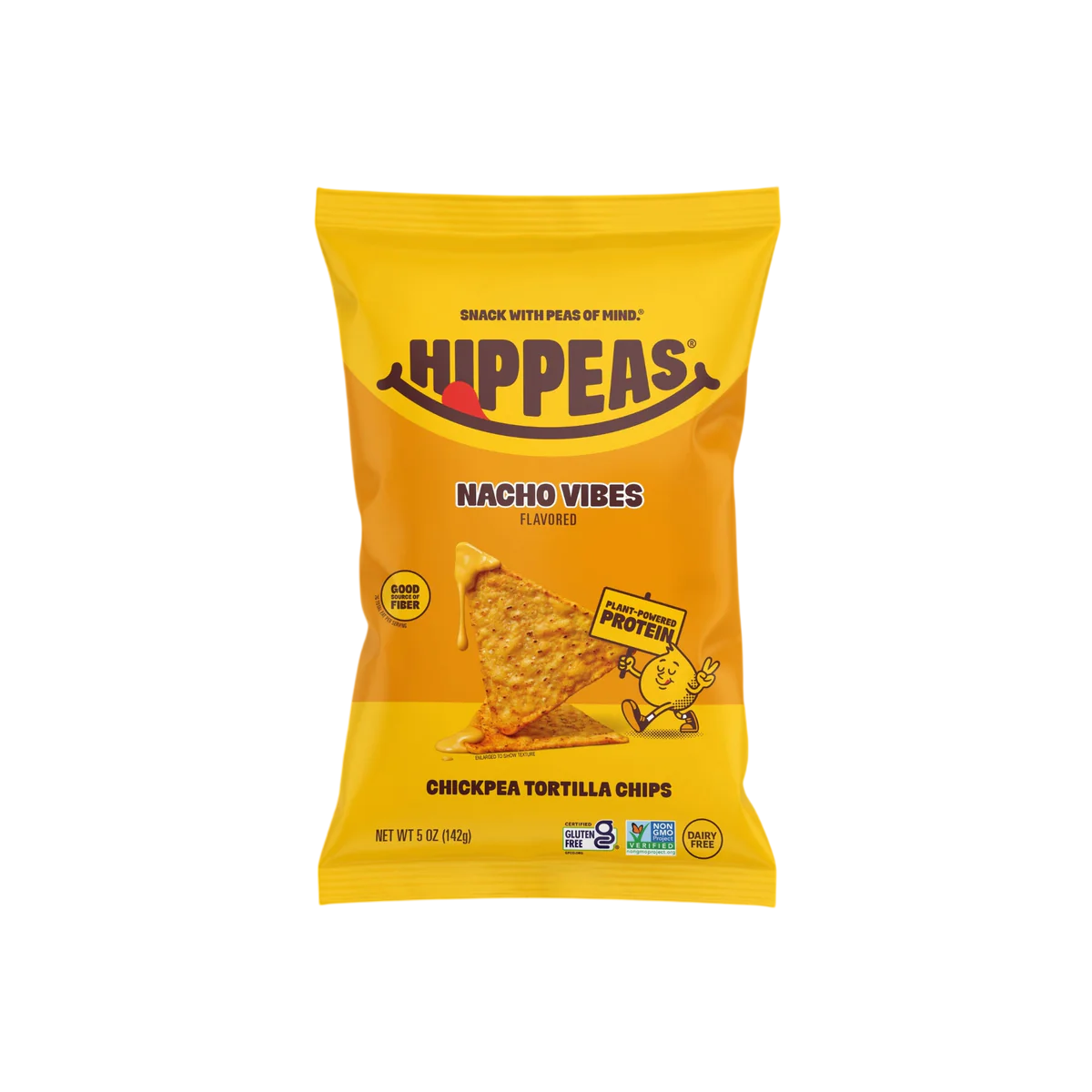 HIPPEAS TORTILLA CHIPS NACHO VIBES 5 OZ