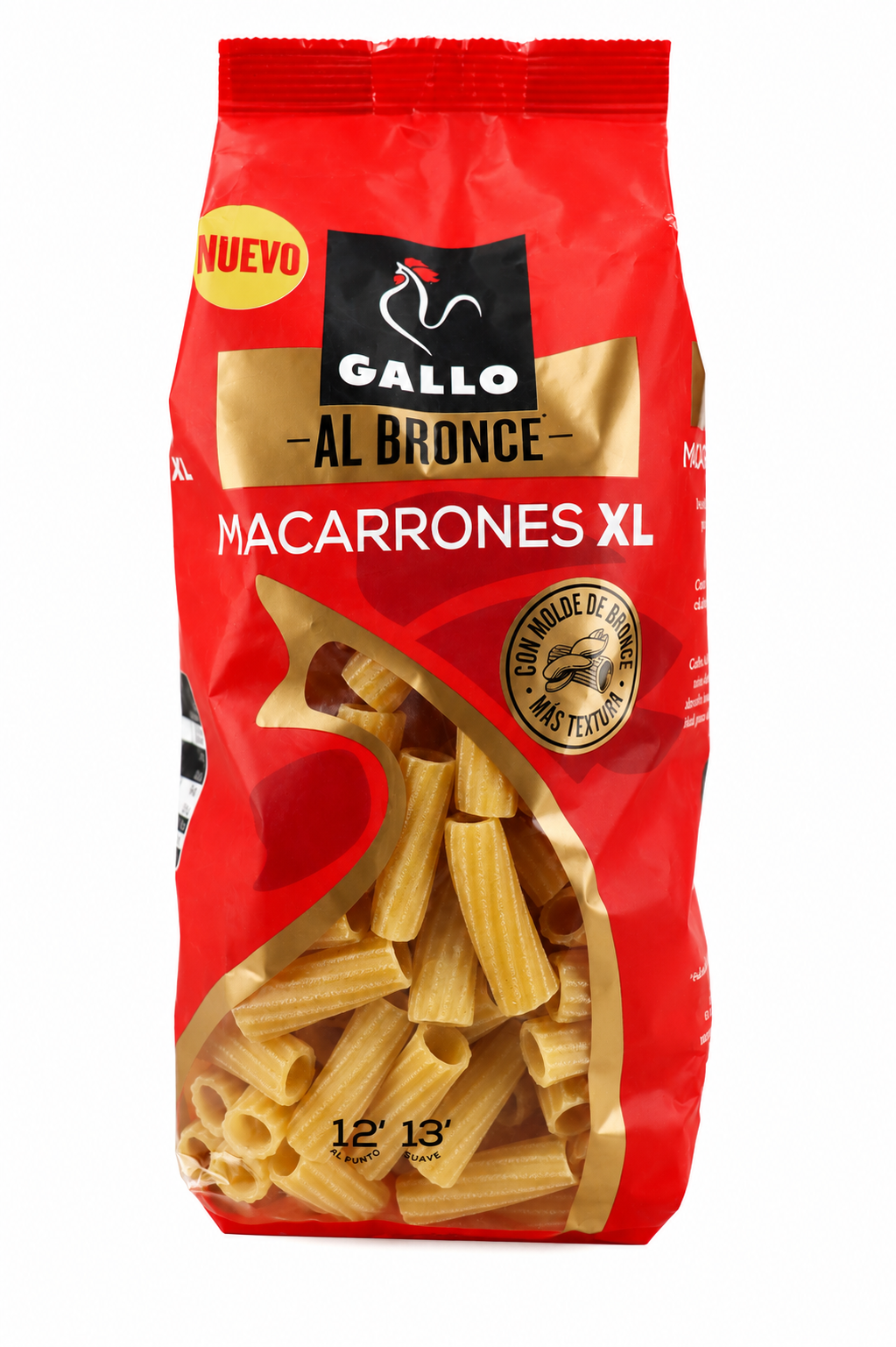 GALLO AL BRONCE PASTA MACARRONES XL 450 GR