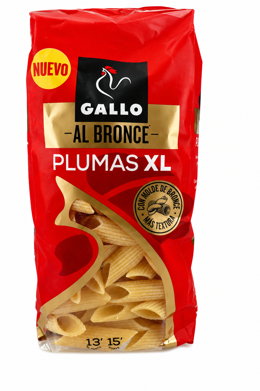 GALLO AL BRONCE PASTA PLUMAS XL 450 GR